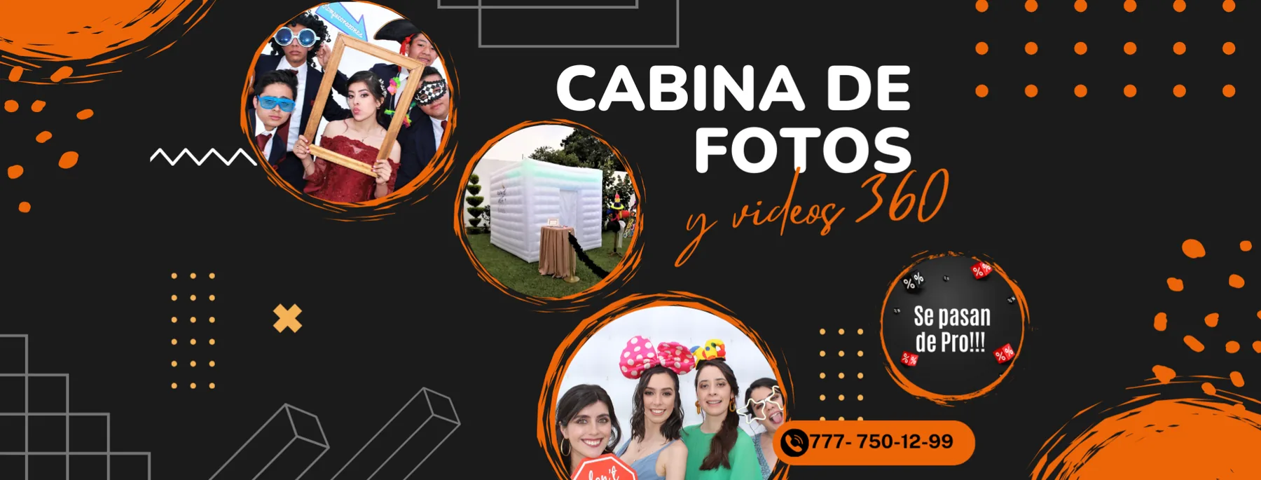 Servicios de cabina fotográfica y cabina 360